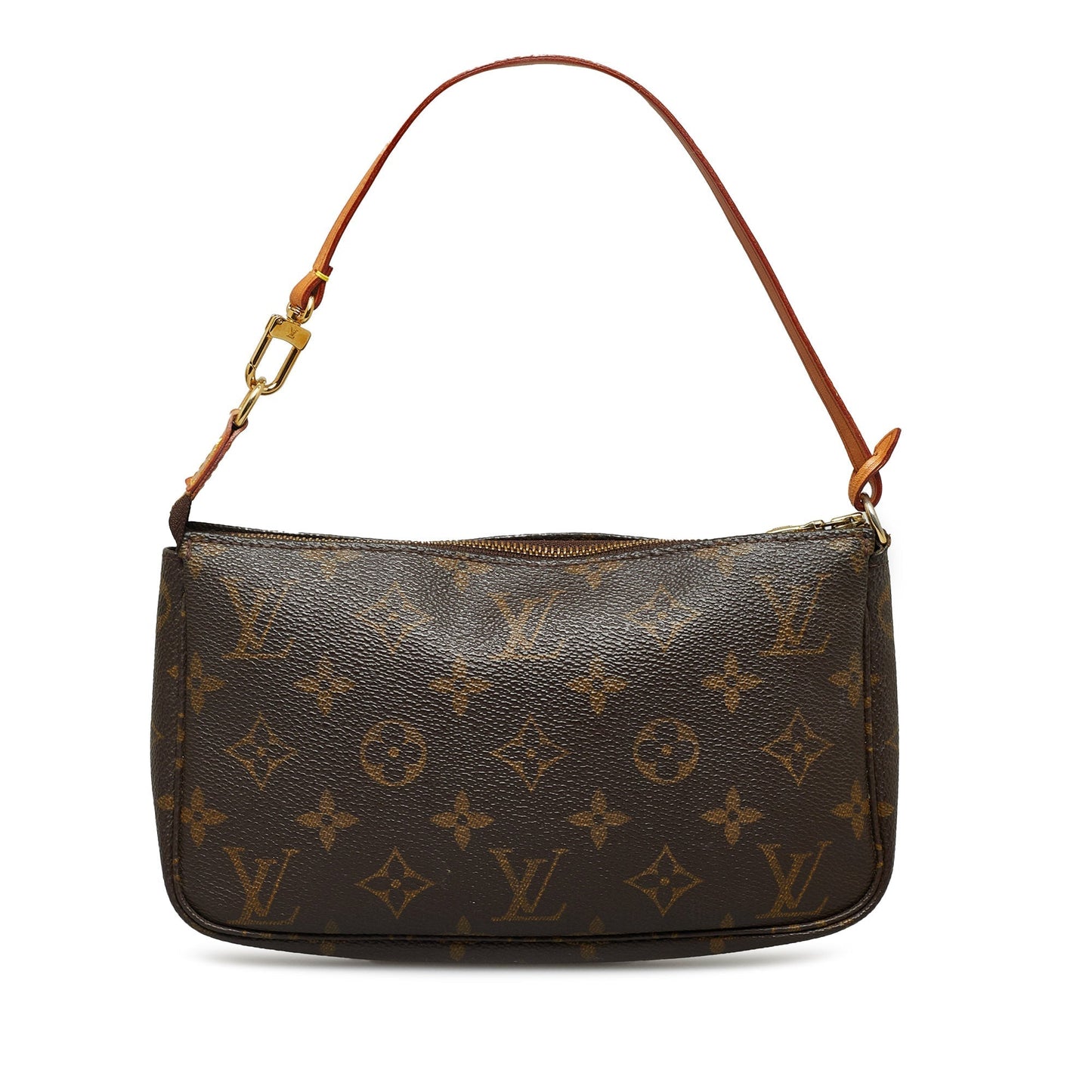Brown Louis Vuitton Monogram Pochette Accessoires Baguette