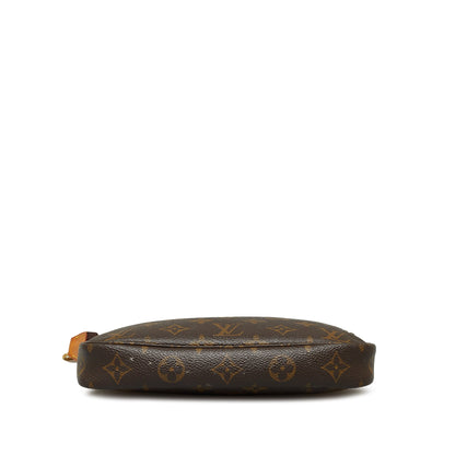 Brown Louis Vuitton Monogram Pochette Accessoires Baguette