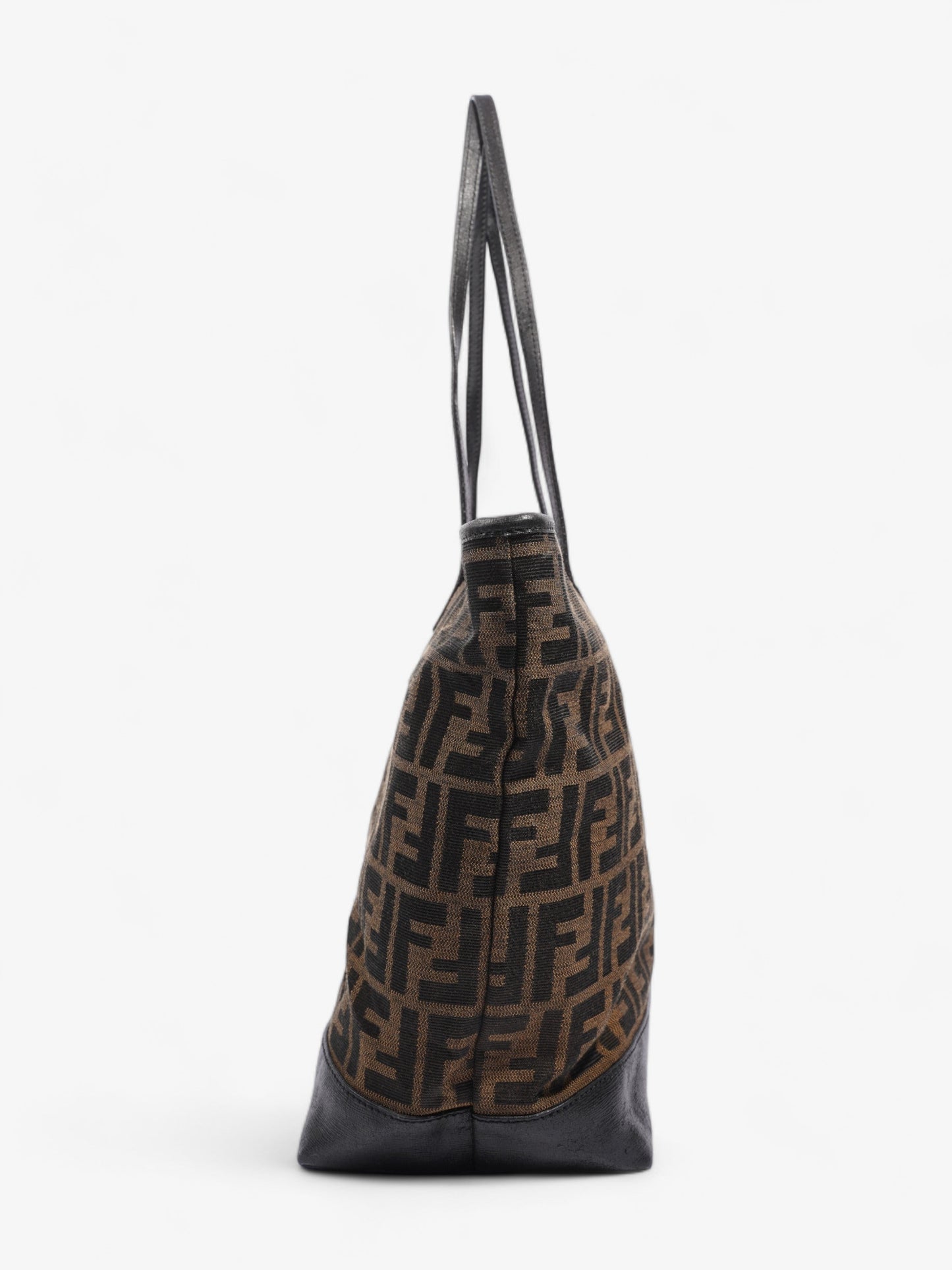 Fendi Roll Canvas Black Tote Bag