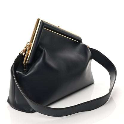 Fendi Shiny Nappa Medium Fendi First Navy