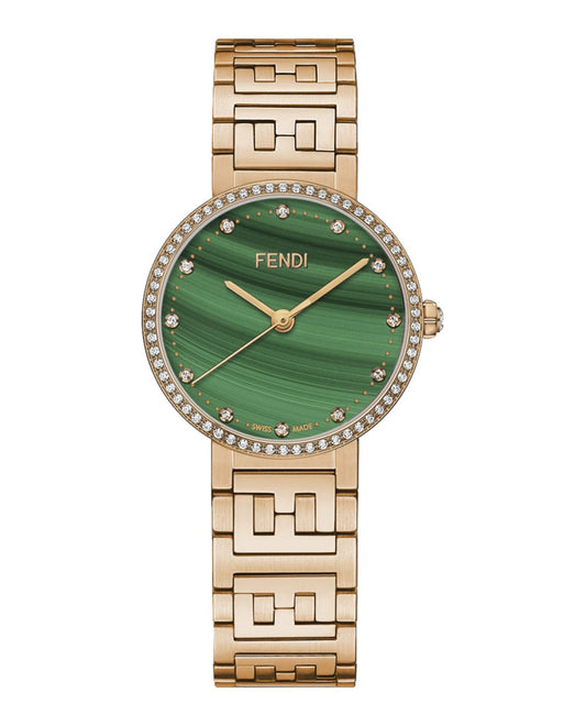 Fendi Womens Rose Gold 28mm Bracelet Fashion Watch