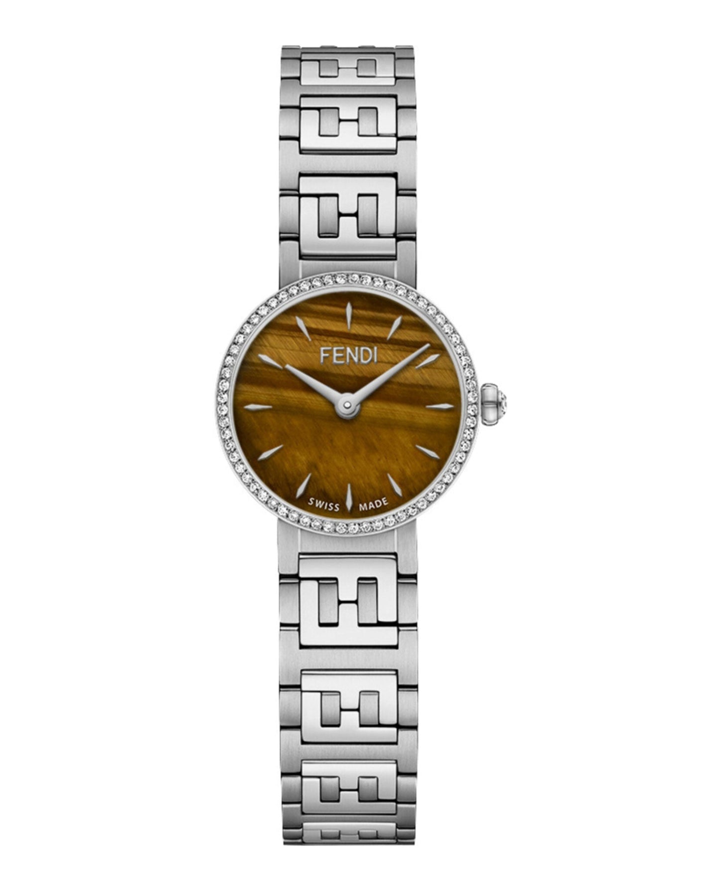 Fendi Womens Stainless Steel 19mm Bracelet Fashion Watch