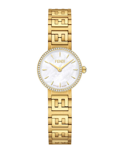 Fendi Womens Gold 19mm Bracelet Fashion Watch