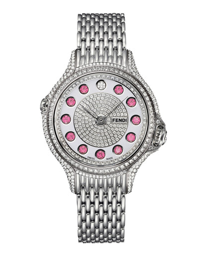 Fendi Womens Stainless Steel 38mm Bracelet Fashion Watch