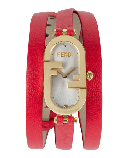 Fendi Womens Gold 14.8mm Strap Fashion Watch