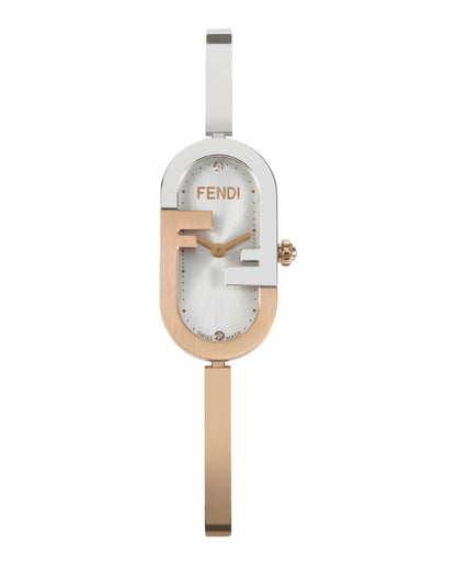 Fendi Womens Two Tone 14.8mm Bracelet Fashion Watch