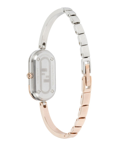 Fendi Womens Two Tone 14.8mm Bracelet Fashion Watch