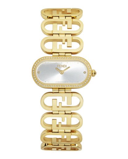 Fendi Womens Gold 14.8mm Bracelet Fashion Watch