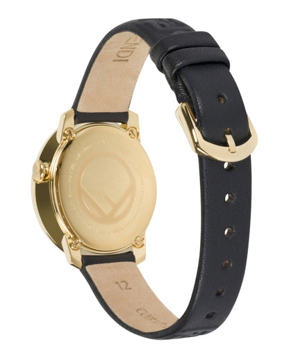 Fendi Womens Gold 28mm Strap Fashion Watch