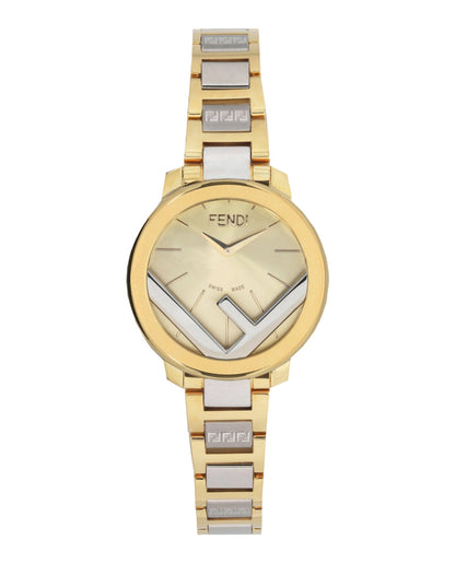 Fendi Womens Two Tone 28mm Bracelet Fashion Watch