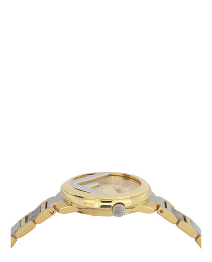 Fendi Womens Two Tone 28mm Bracelet Fashion Watch