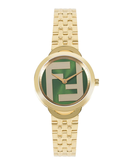Fendi Womens Gold 30mm Bracelet Fashion Watch