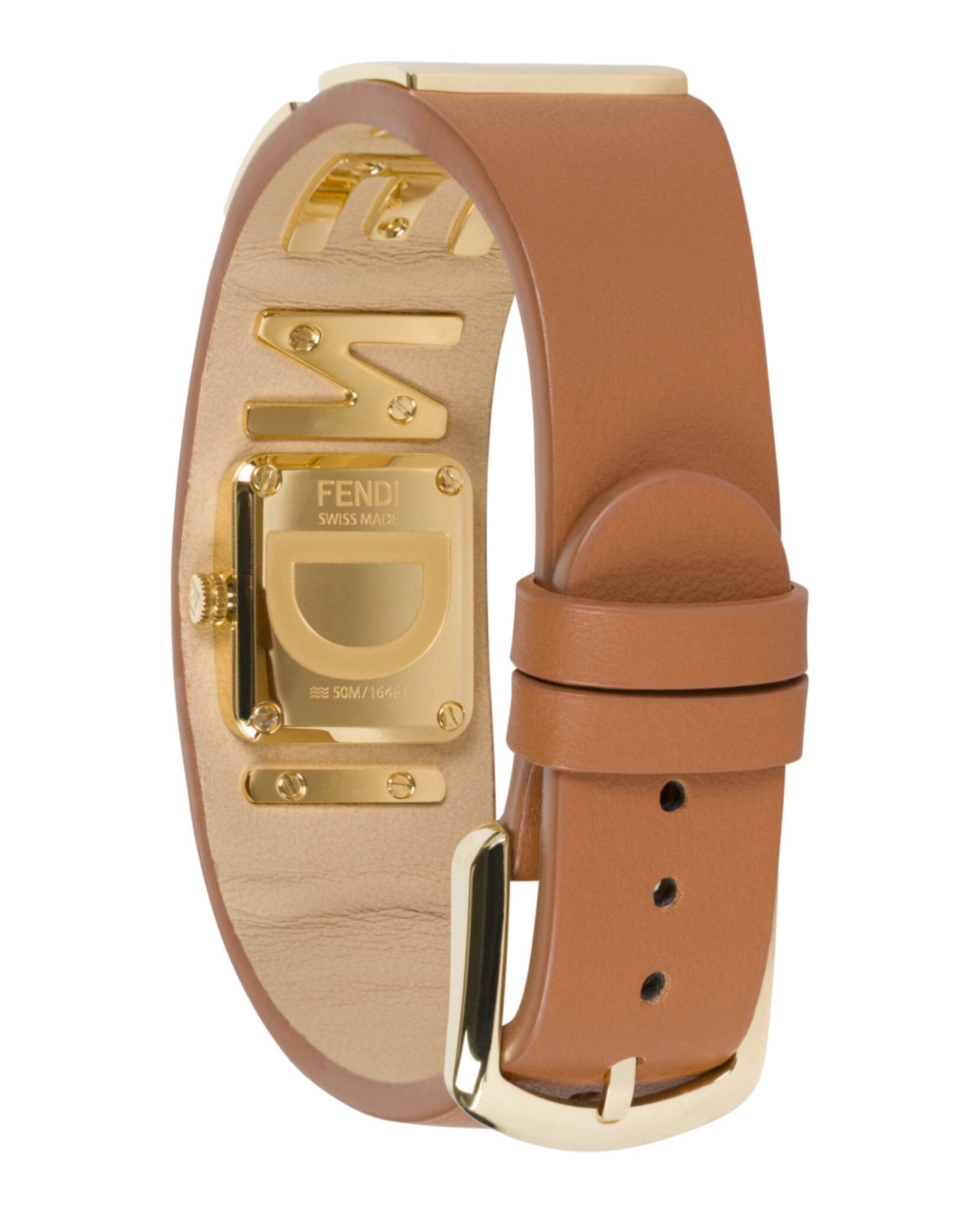 Fendi Womens Gold 22.25mm Strap Fashion Watch