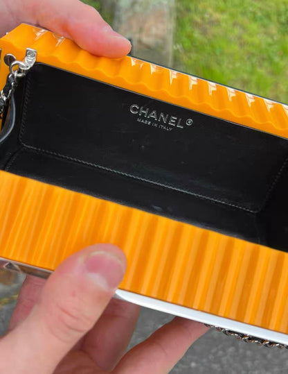 Chanel Luxury Leather Yellow Clutch