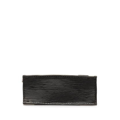 Black Louis Vuitton Epi Petit Sac Plat Satchel