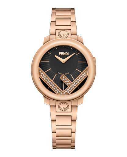 Fendi Womens Rose Gold 36mm Bracelet Fashion Watch