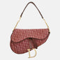 Dior Saddle Red Burgundy Oblique Shoulder bag