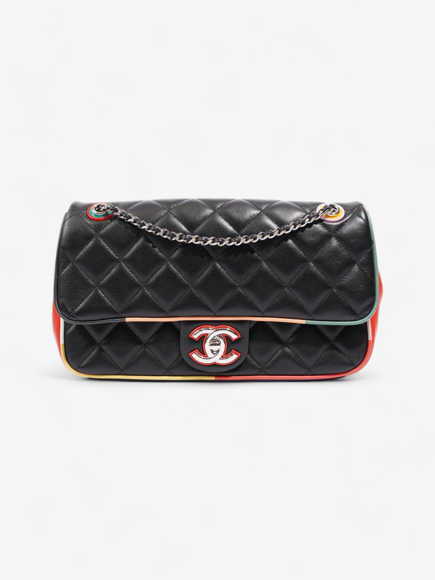 Chanel Lambskin Black Shoulder Bag Style 20