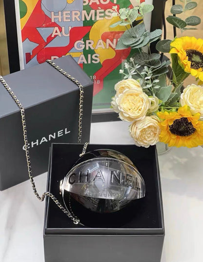 Chanel Leather Silver Shoulder Bag Leather