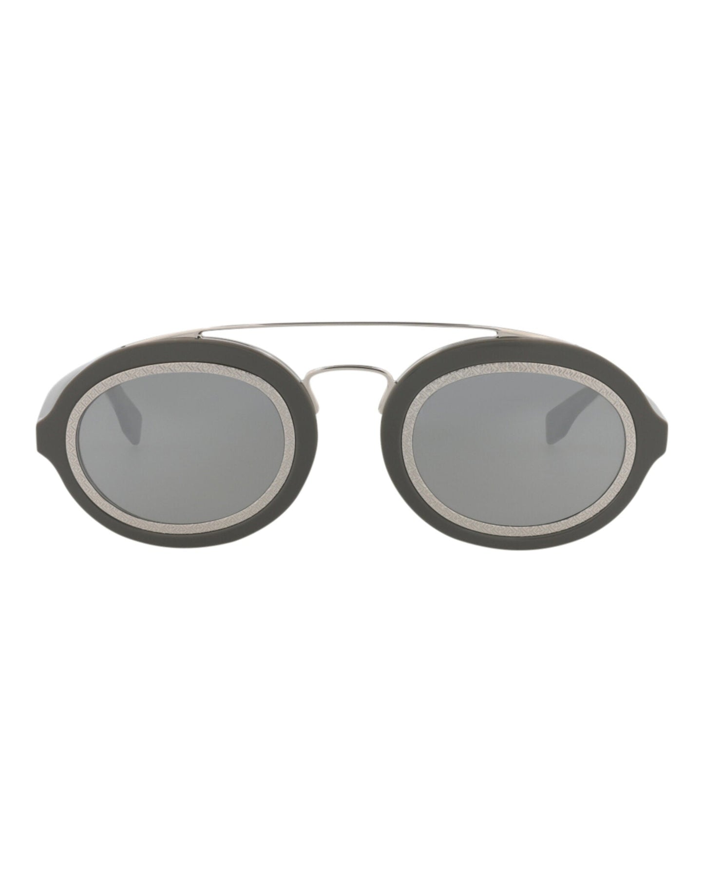 Fendi Womens Aviator Grey Grey Silver Fashion Designer Eyewear