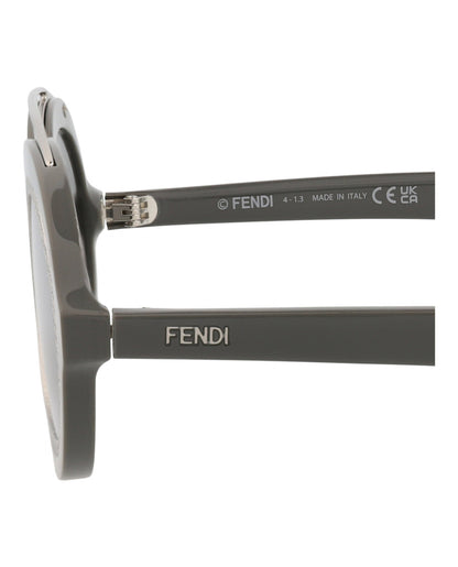 Fendi Womens Aviator Grey Grey Silver Fashion Designer Eyewear