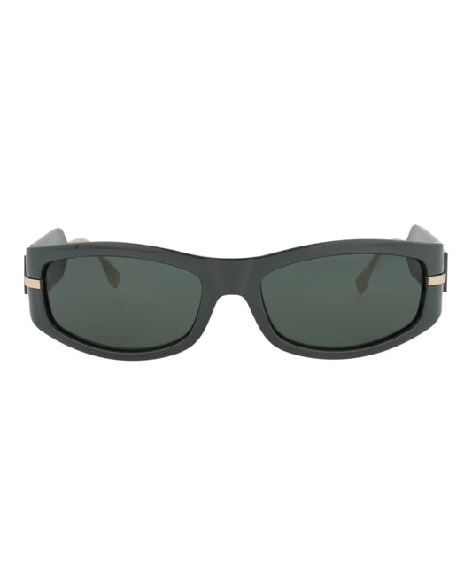 Fendi Womens Shield/Wrap Green Green Green Fashion Designer Eyewear