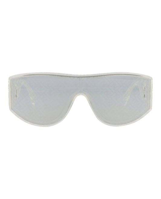 Fendi Mens Shield/Wrap Crystal Crystal Smoke Fashion Designer Eyewear