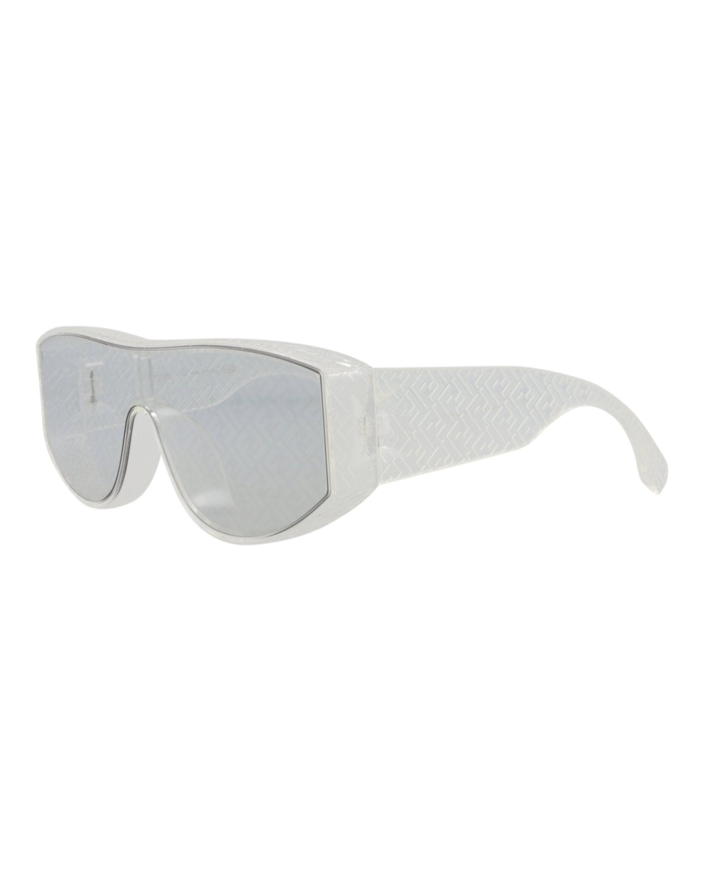 Fendi Mens Shield/Wrap Crystal Crystal Smoke Fashion Designer Eyewear