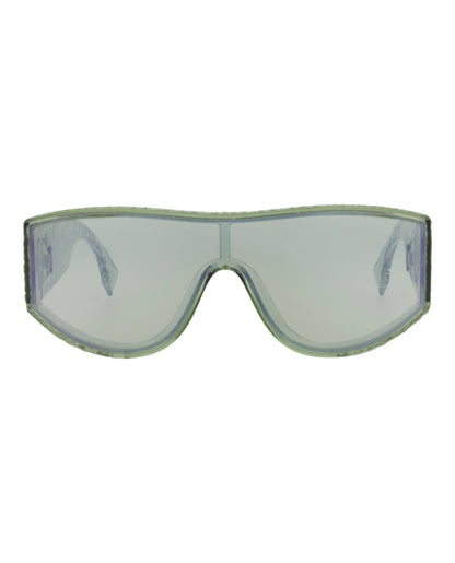 Fendi Mens Shield/Wrap Green Green Green Fashion Designer Eyewear