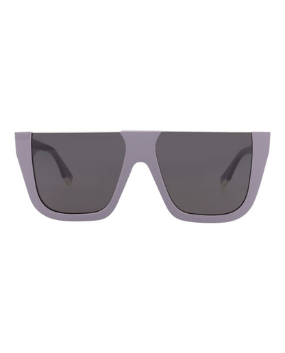 Fendi Womens Shield/Wrap Violet Violet Smoke Fashion Designer Eyewear