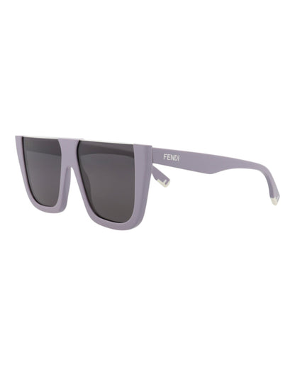 Fendi Womens Shield/Wrap Violet Violet Smoke Fashion Designer Eyewear