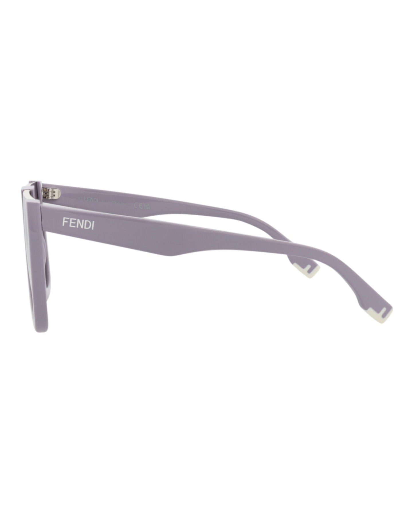 Fendi Womens Shield/Wrap Violet Violet Smoke Fashion Designer Eyewear