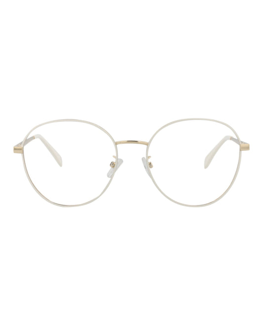 Fendi Womens Round/Oval Gold Gold Transparent Fashion Designer Eyewear