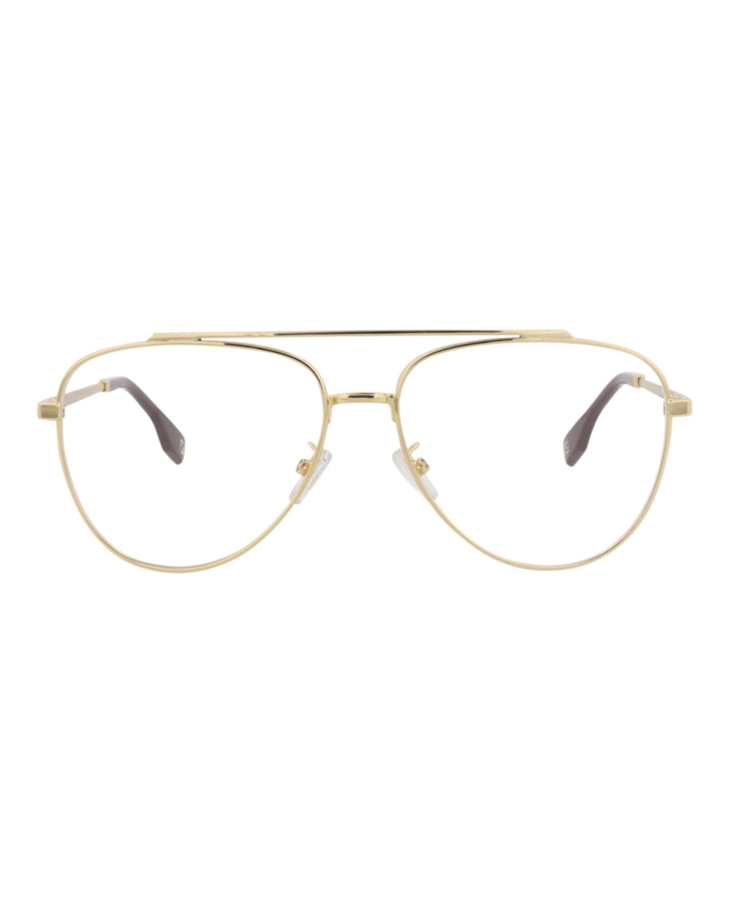 Fendi Mens Aviator Gold Gold Transparent Fashion Designer Eyewear