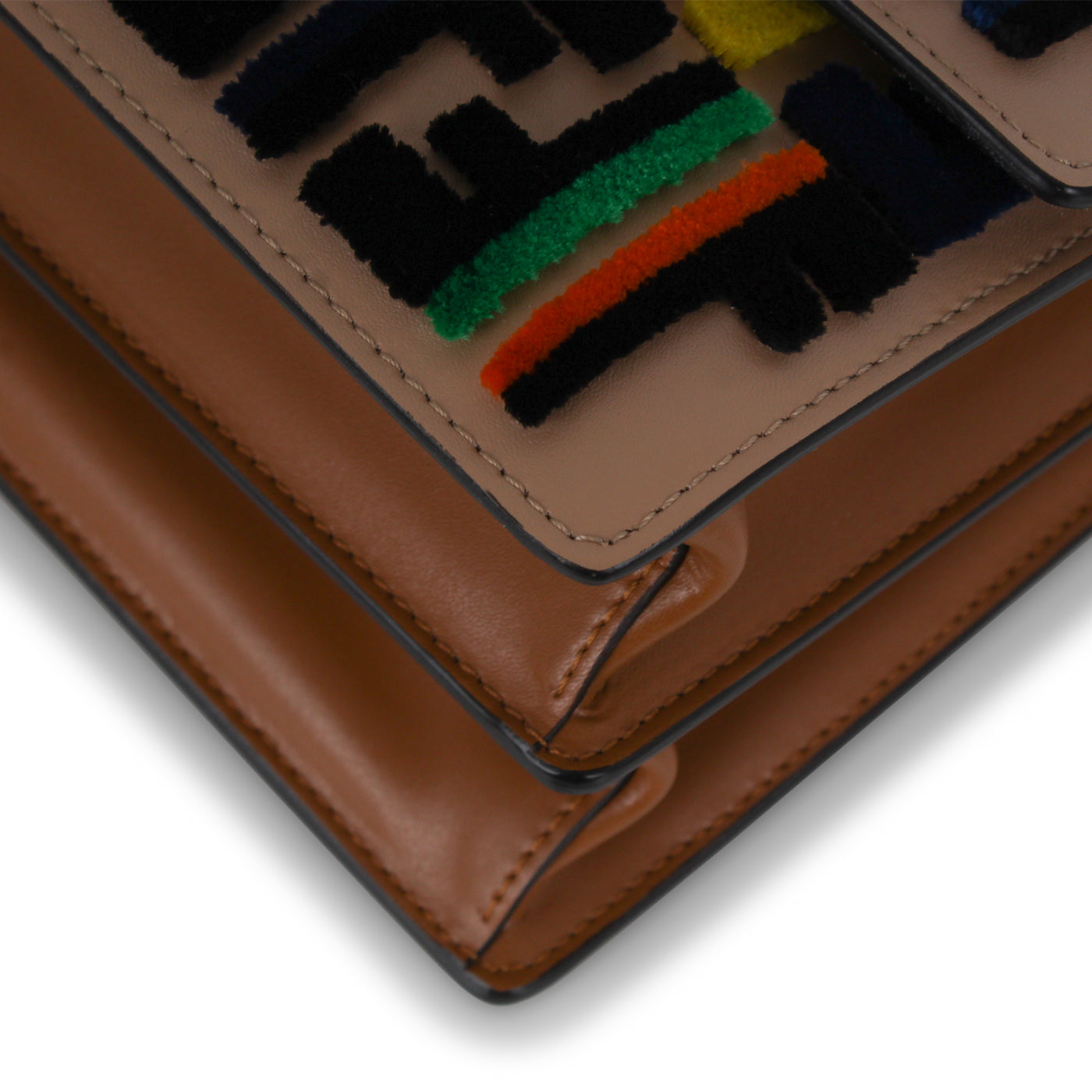 Fendi Kan I Leather Red Crossbody Style 4
