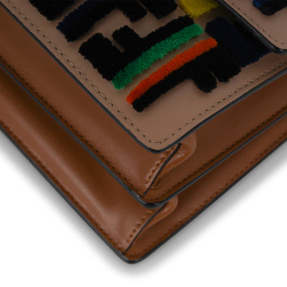 Fendi Kan I Leather Red Crossbody Style 4