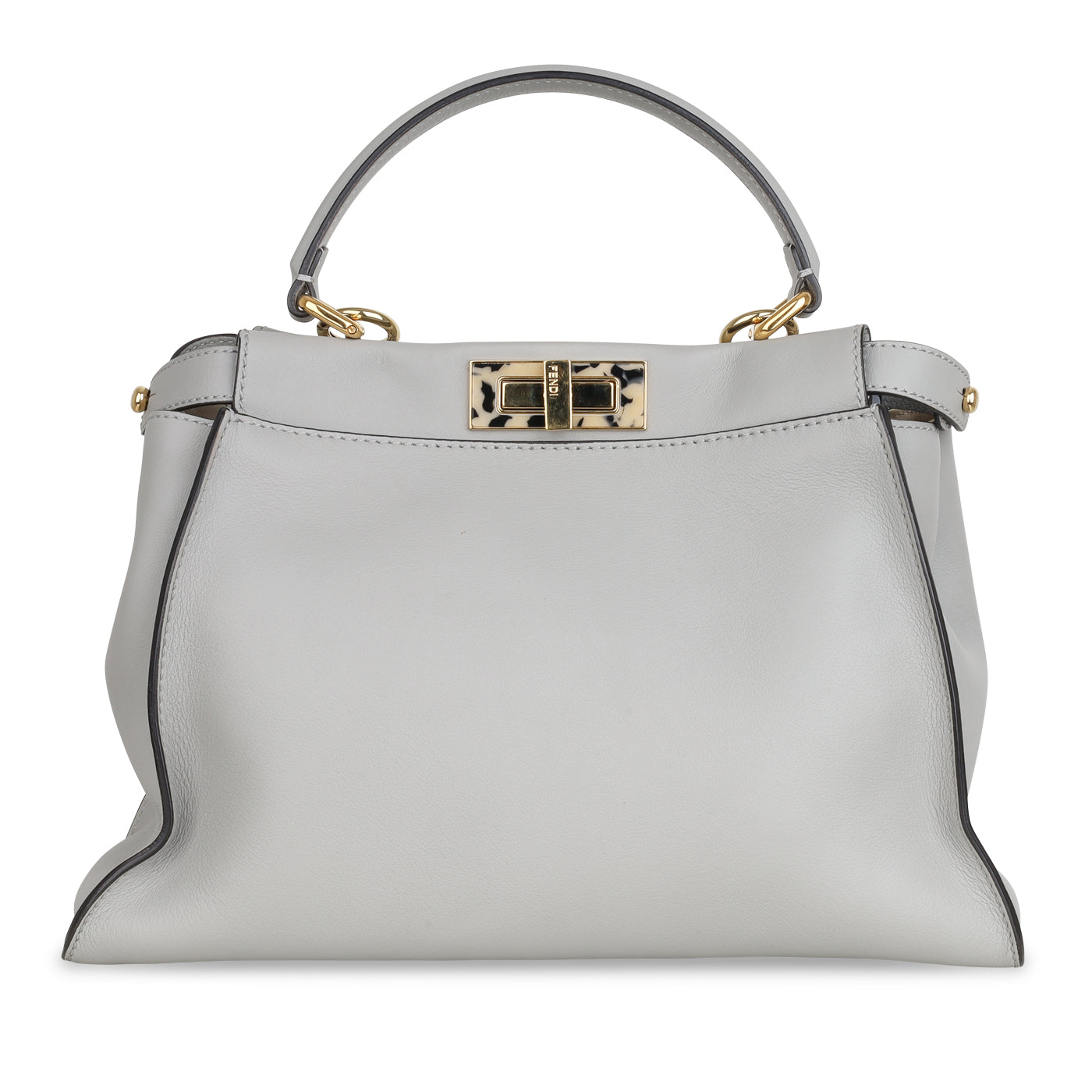 Fendi Peekaboo Leather Red Handbag Style 54