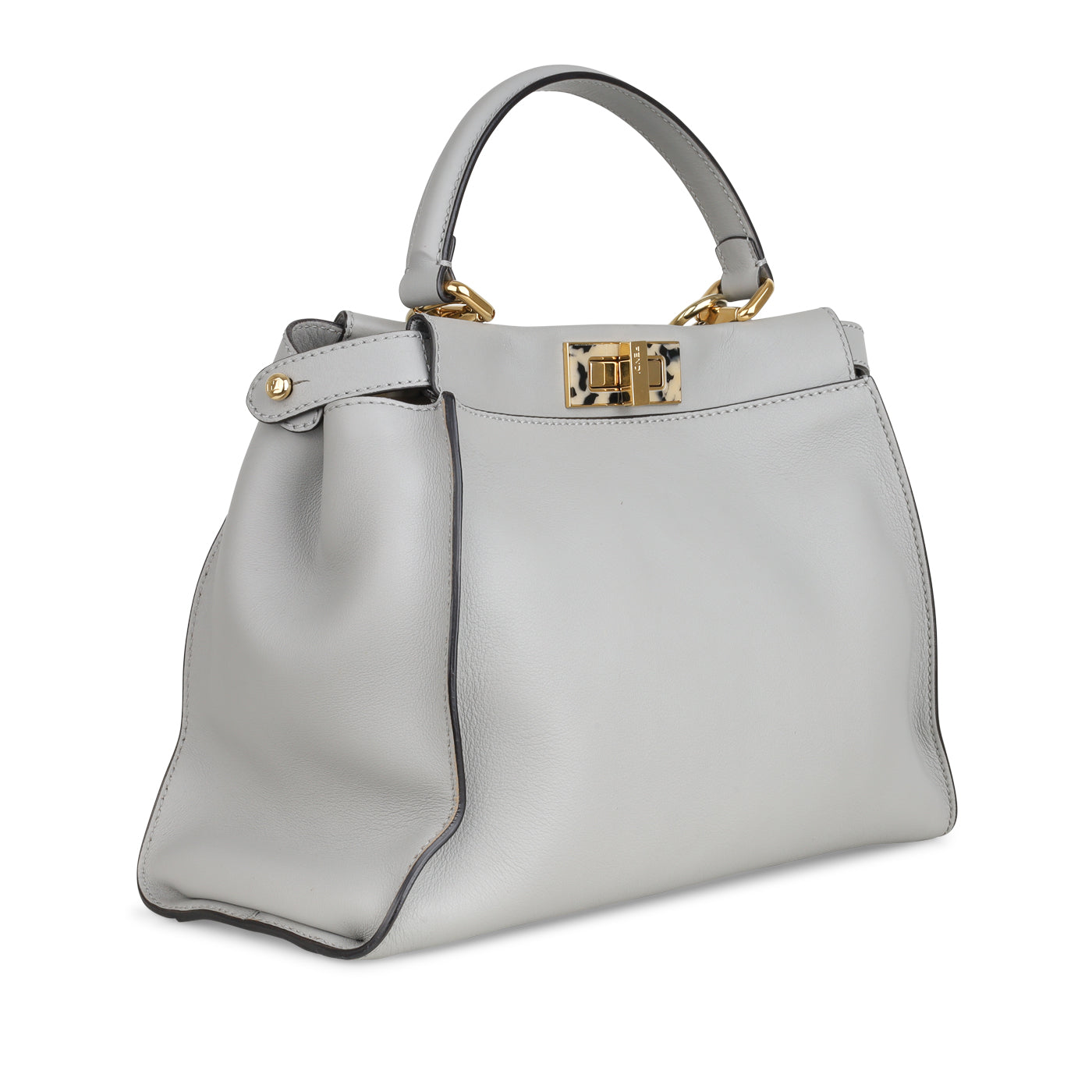 Fendi Peekaboo Leather Red Handbag Style 54