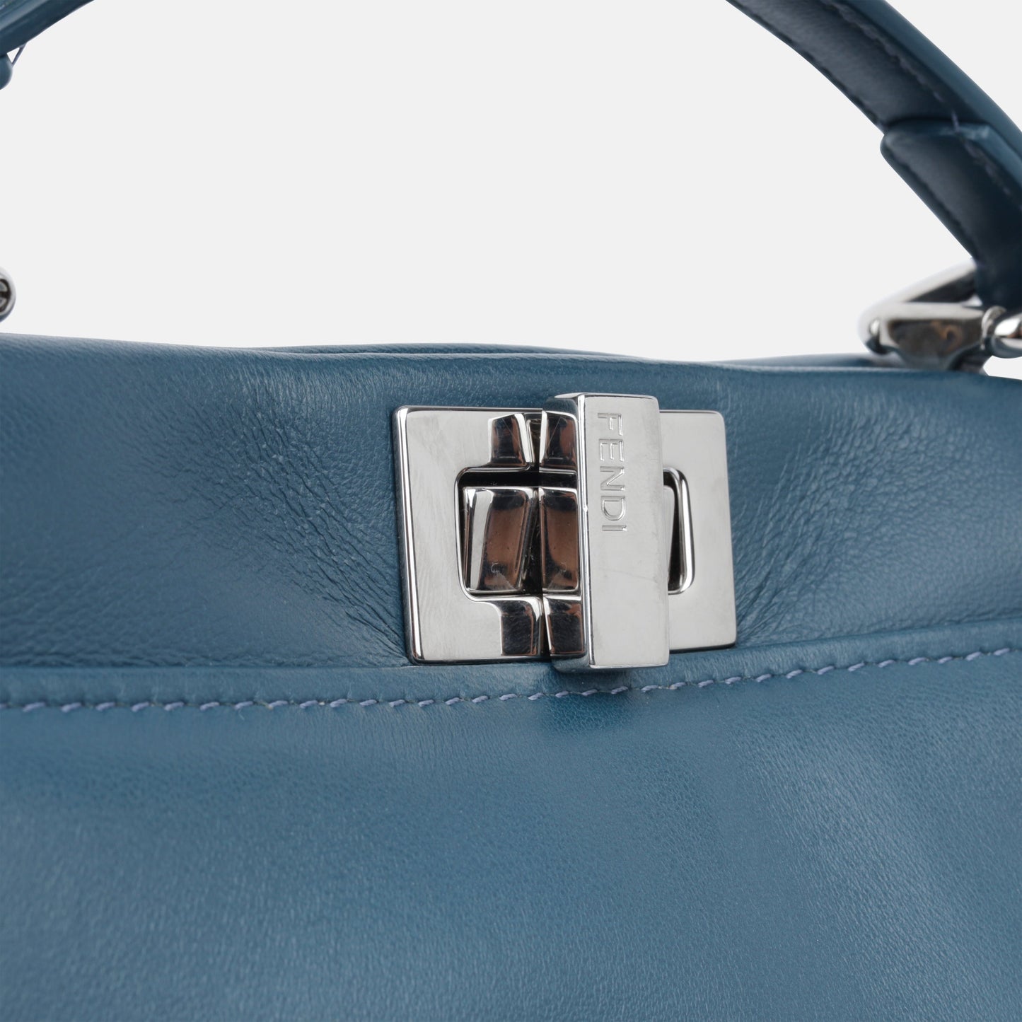 Fendi Peekaboo Lambskin Red Handbag