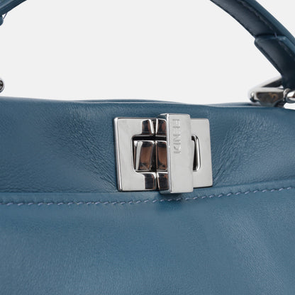Fendi Peekaboo Lambskin Red Handbag