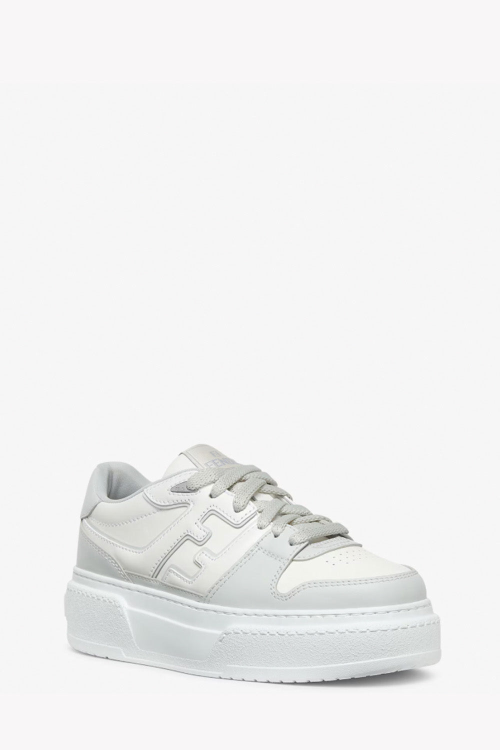 Fendi Match Lace-Up Sneakers Gray - Size 39
