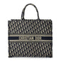 Christian Dior Oblique Large Book Tote Blue Multicolor