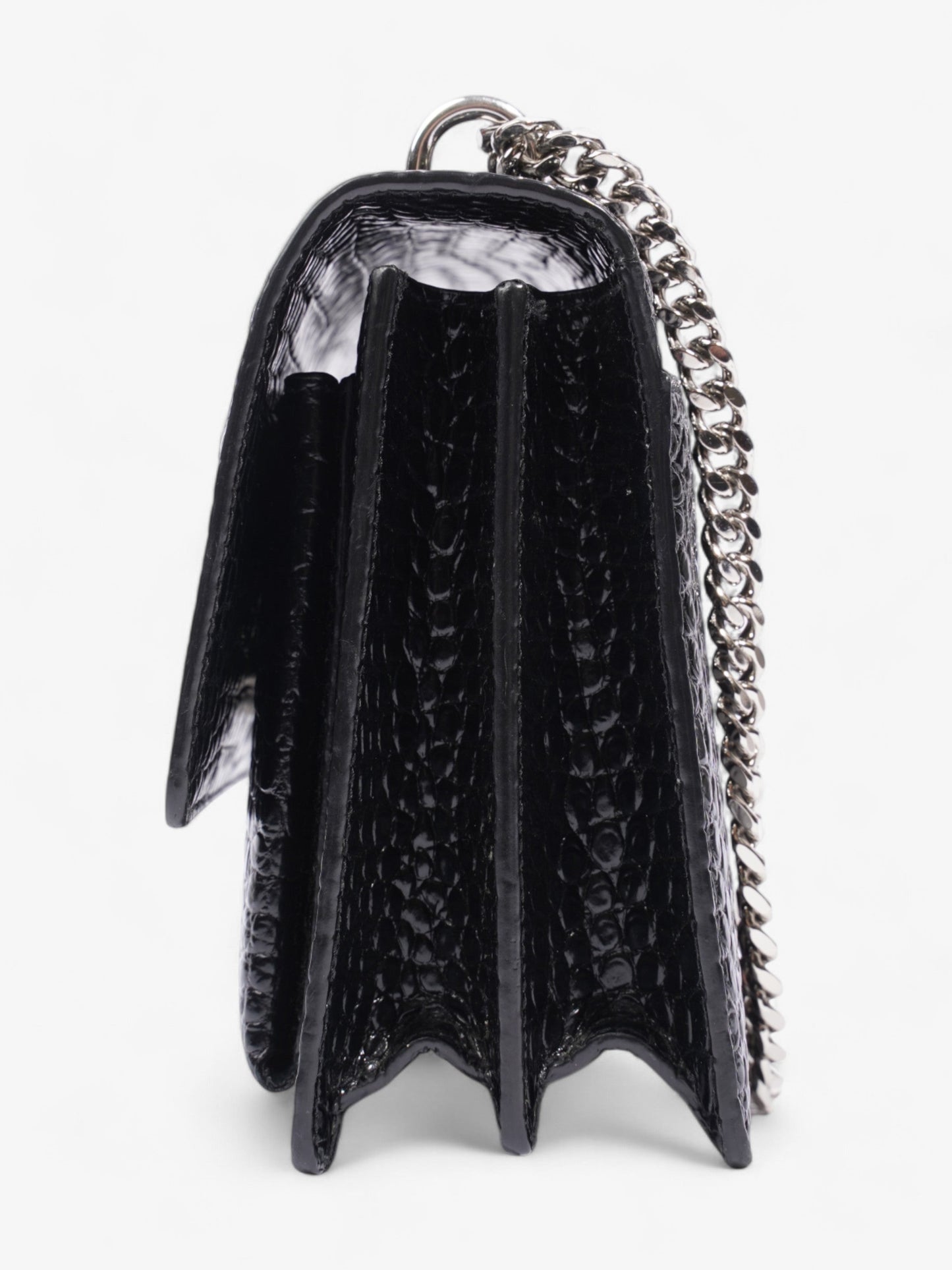 Saint Laurent Sunset Leather Black Shoulder Bag Style 10