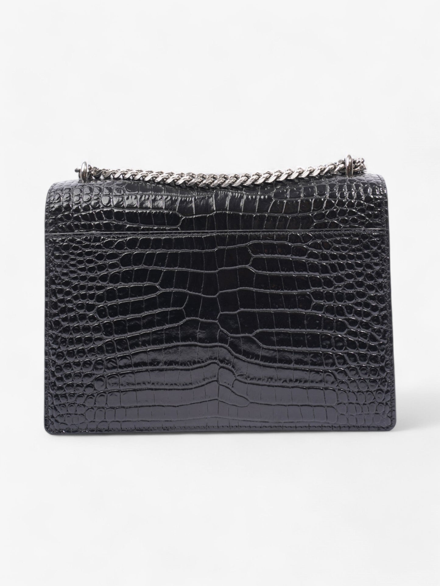 Saint Laurent Sunset Leather Black Shoulder Bag Style 10