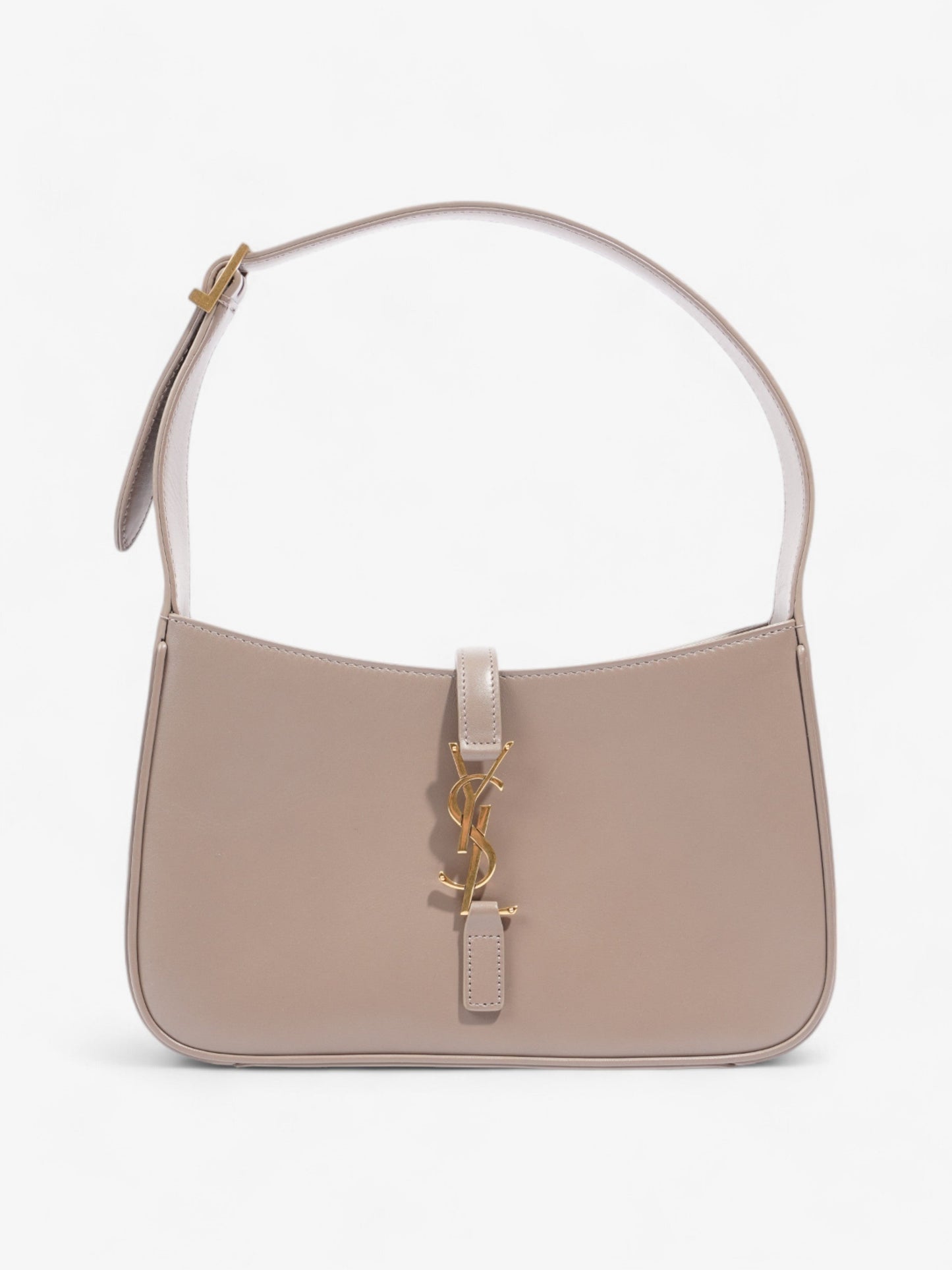 Saint Laurent Le 5 A 7 Hobo Warm Taupe Leather