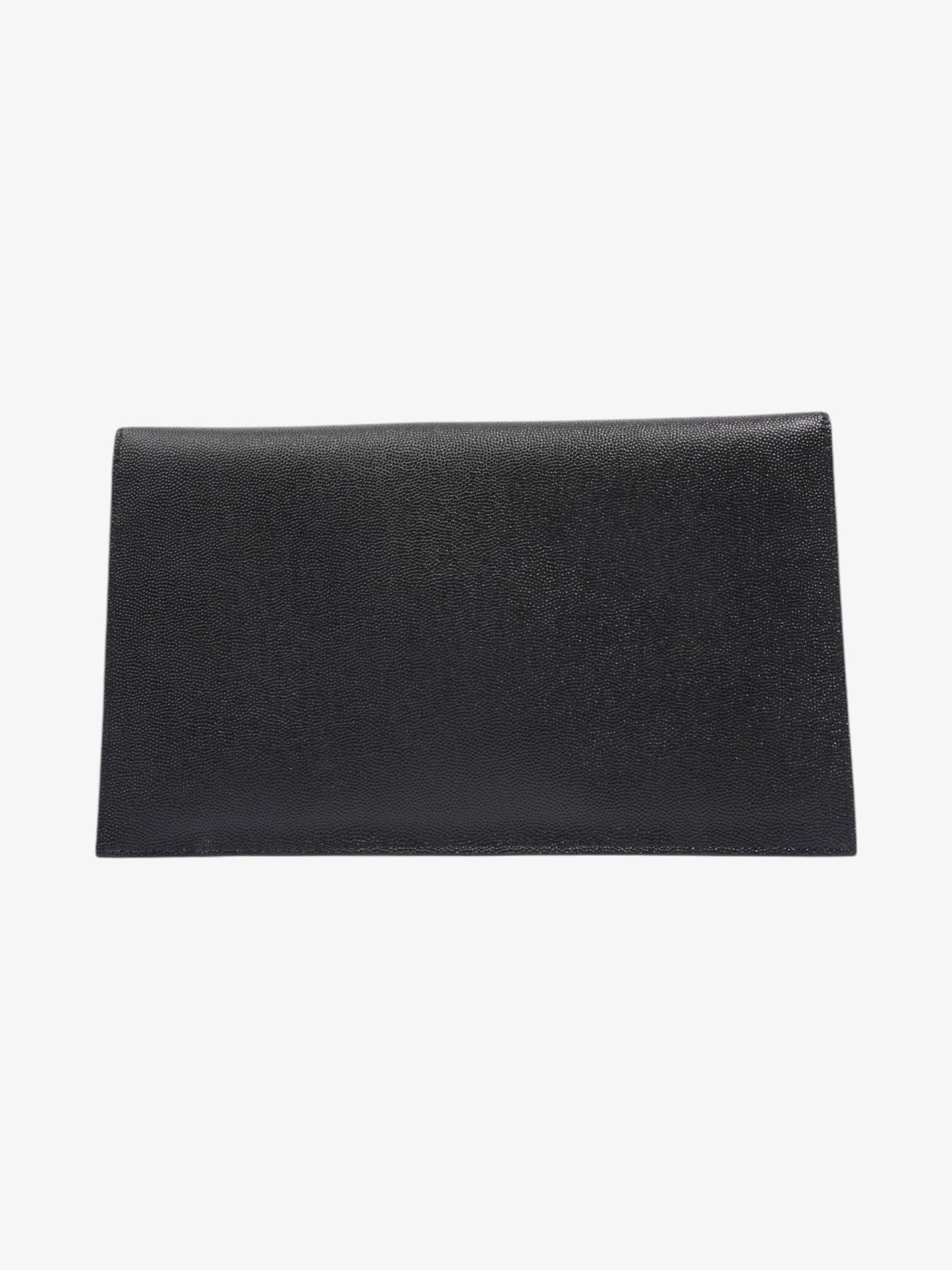 Saint Laurent Uptown Leather Black Clutch Style 2