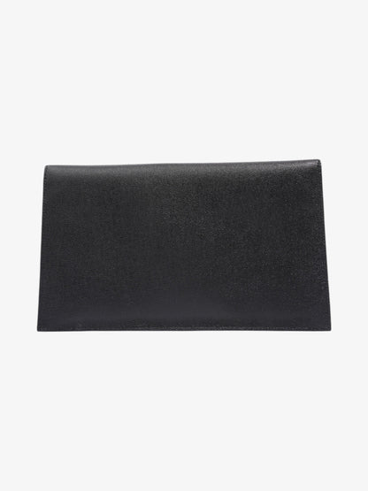 Saint Laurent Uptown Leather Black Clutch Style 2
