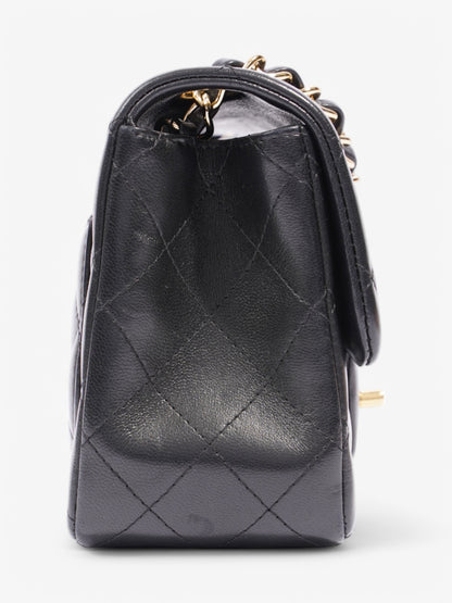Chanel Classic Square Flap Black Lambskin Leather Mini
