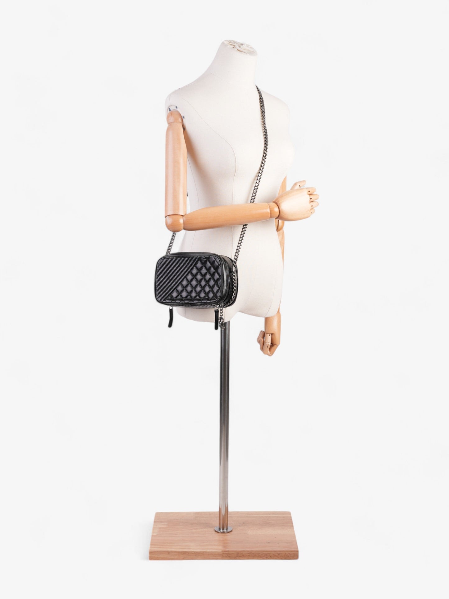 Chanel Coco Boy Camera Bag Black Calfskin Leather