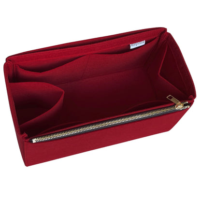 Organizer for [Sunshine Medium, Fendi] Bag Insert (Felt, Full-width Zip and Open Pocket)